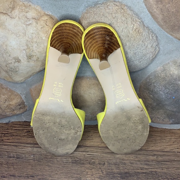 Nina yellow heeled sandal - Picture 4 of 5